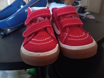 Old Skool V red toddler sneakers