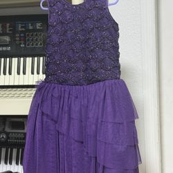 Wavy Purple Children’s Dress