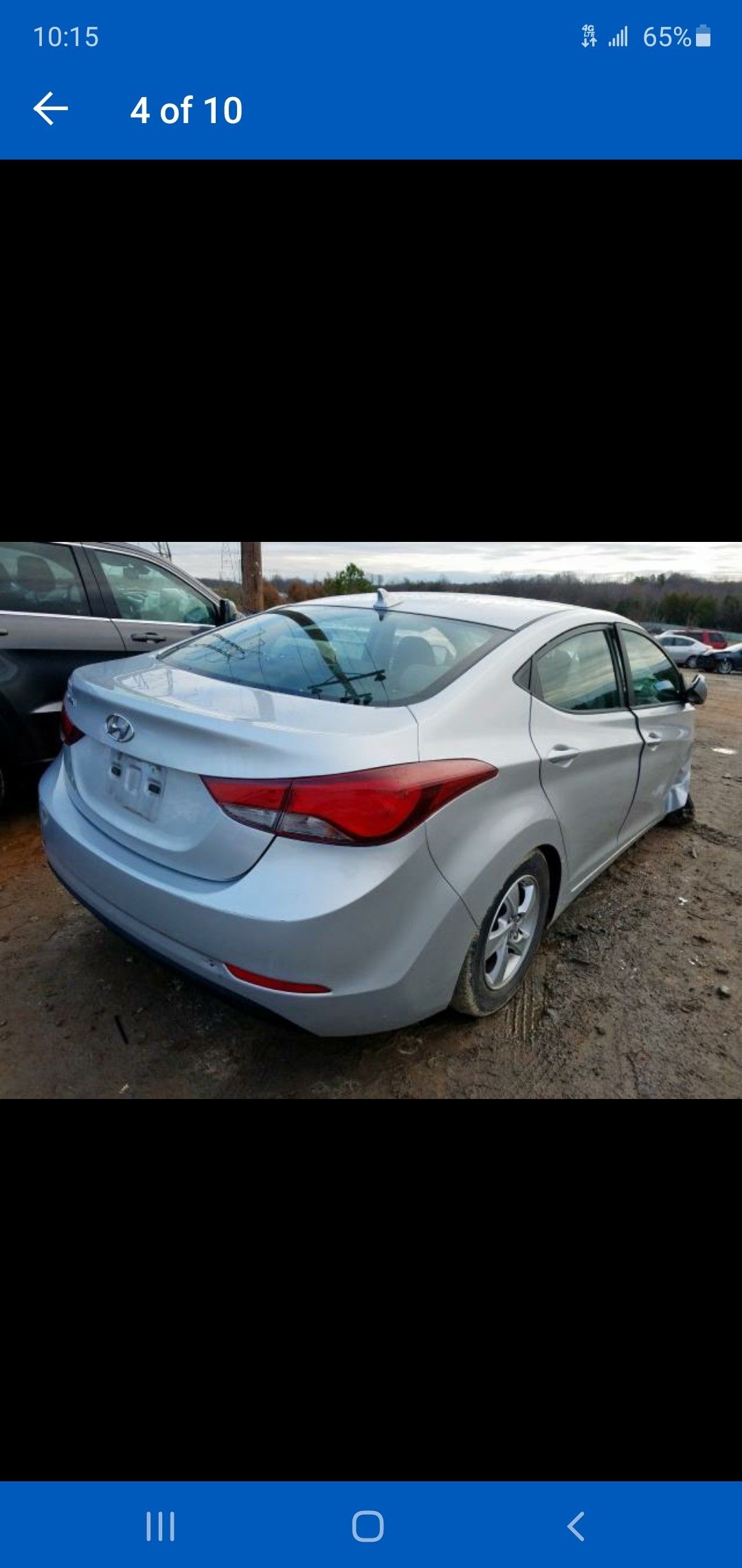 Hyundai elantra 2015 for parts