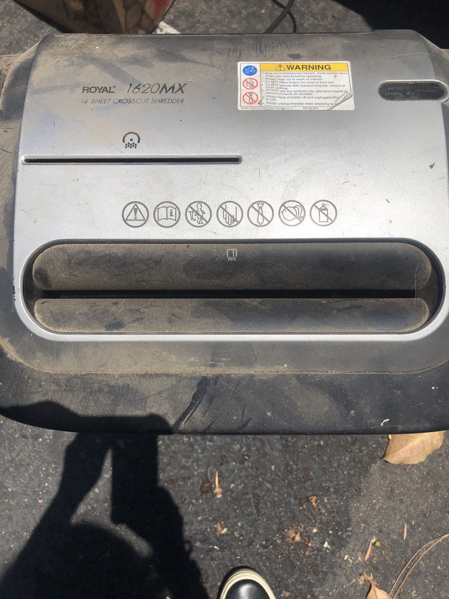 Royal 1620 Mx Shredder