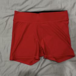Red DSG Spandex Gym Shorts