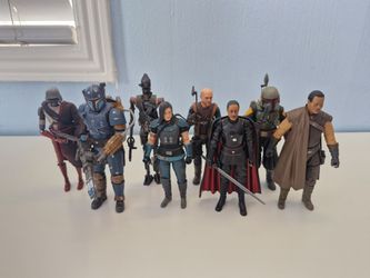 Star Wars Black Series "The Mandalorian" Character Lot of 6" Figures