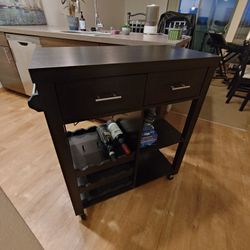 Wine Cart - Espresso Brown (Free!)