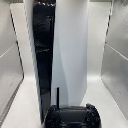 Sony PlayStation 5 PS5 Disc Console W black Dualsense Controller tested  825GB