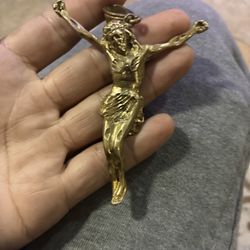10k Gold Jesus Crucifix Full Body Pendant 