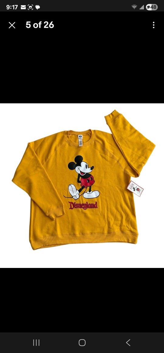 Mickey Mouse Disneyland Sweater - Yellow - XXL