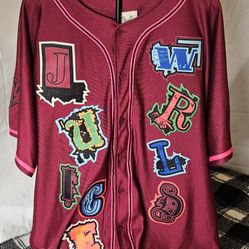 Brand X Juice World Fighting Demons Baseball Jersey Size 3XL Embroidered