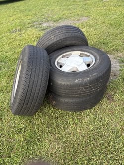 4 used tires and rims