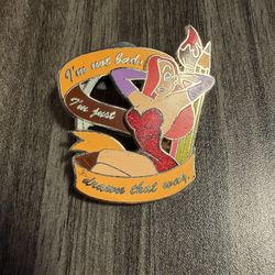 Disney Jessica Rabbit Glitter Pin Who Framed Roger Rabbit Movie Single