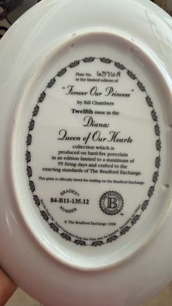Princess Diana Plates