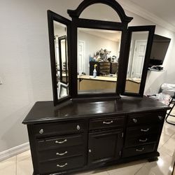 Wood Bedroom Set - Juego De Cuarto De Madera