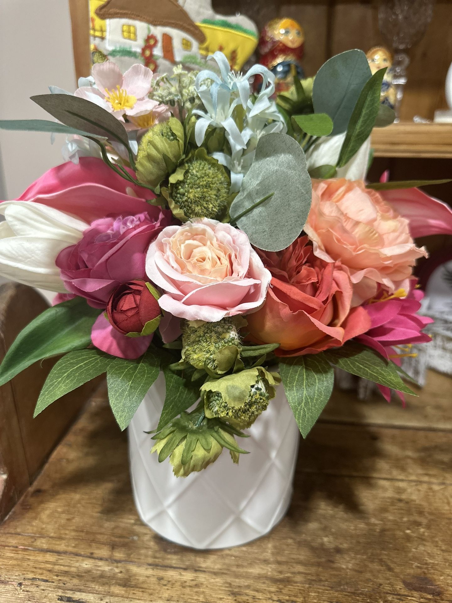Artificial Flowers In The Vase