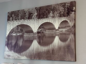 HUGE black & white canvas