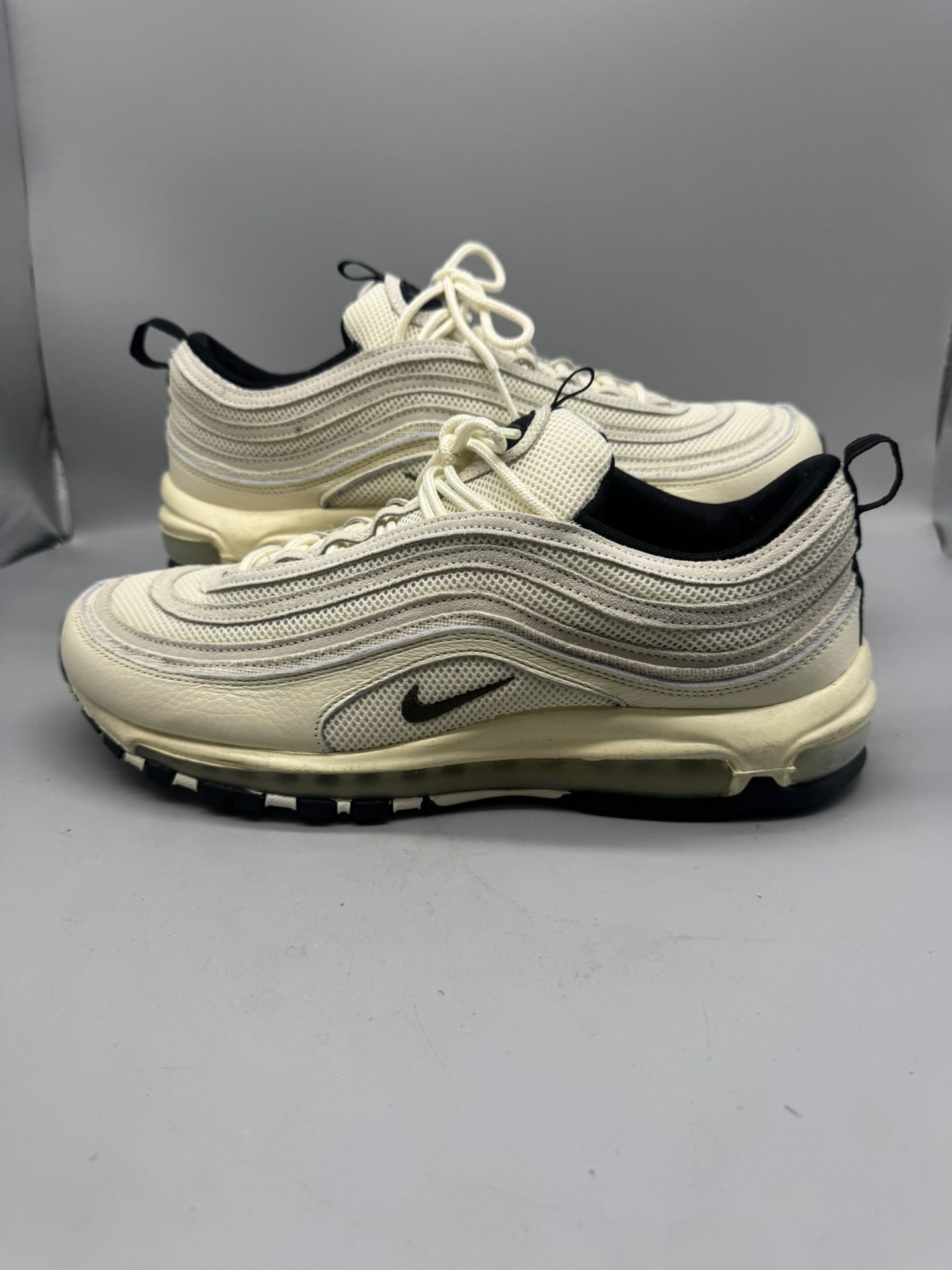 Nike Air Max 97 Coconut Milk Men Walking Running Tan Size 12 Shoes