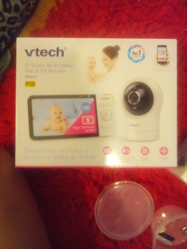 Vtech Baby Monitor 5" Smart WiFi 1080 Pan And Tilt Monitor