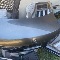 2008-2012 Honda Accord Coupe V6 rear trunk lid assembly in gray