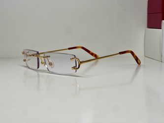 Gold Cartier Big C Glasses