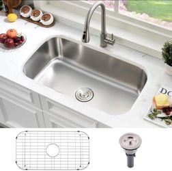 ONLY $45: 31 Inch Undermount Kitchen Sink Stainless Steel 31x18x9'' Kitchen Sink