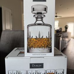 Godinger Dublin Decanter Set With Glasses