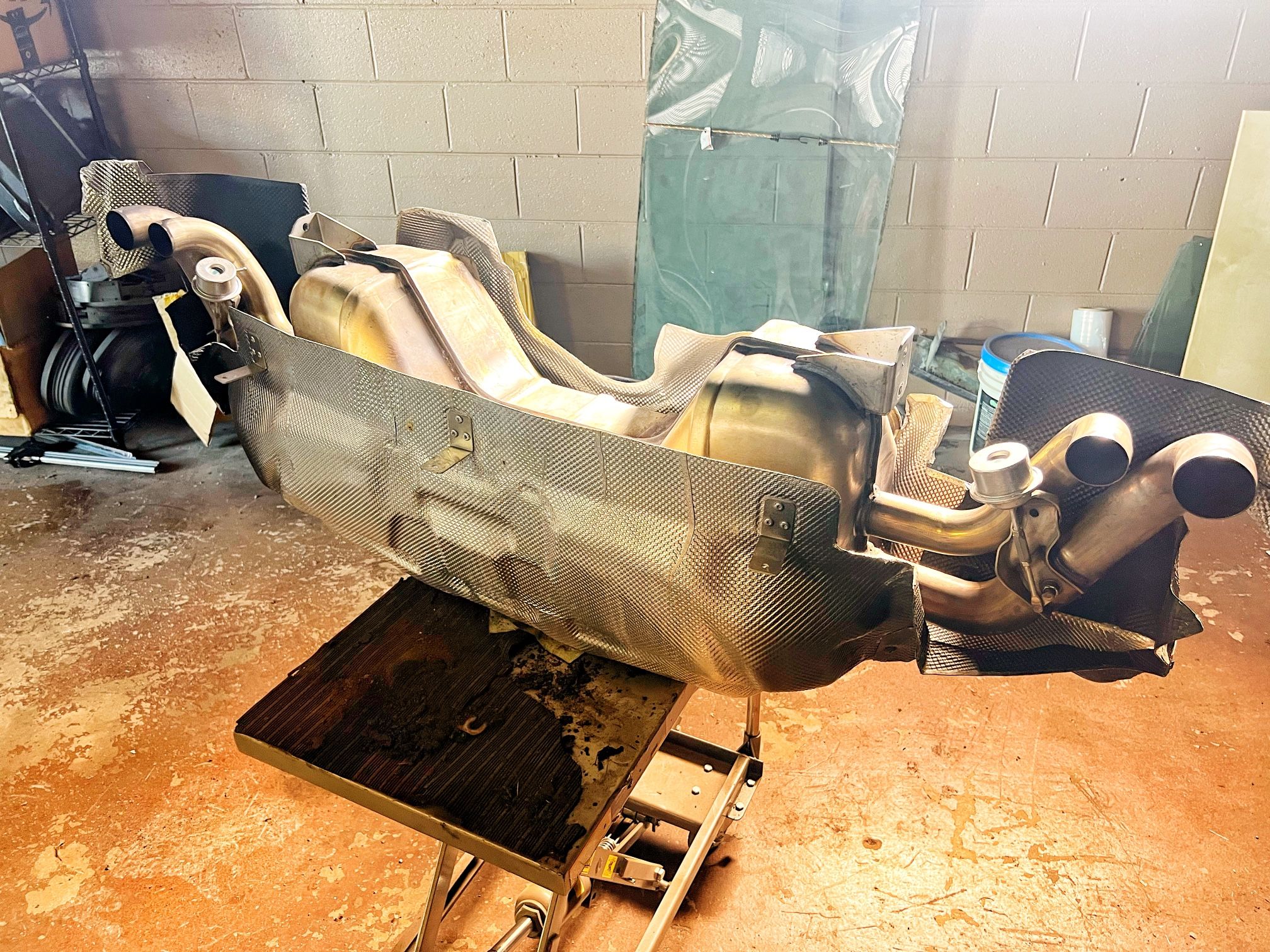 2009 -12 Audi R8 OEM Exhaust and heat shield 10 11 - $550