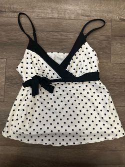 Back polka dot top