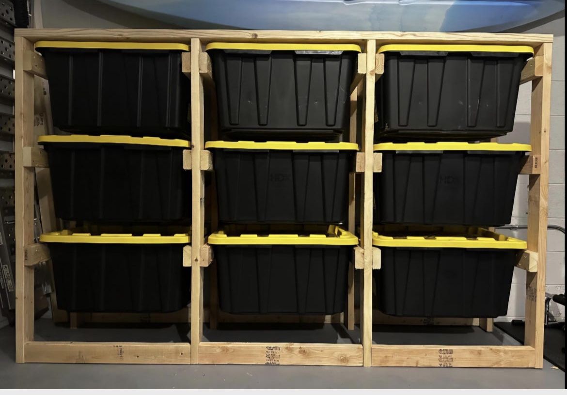 Storage Rack…holds 9 Totes