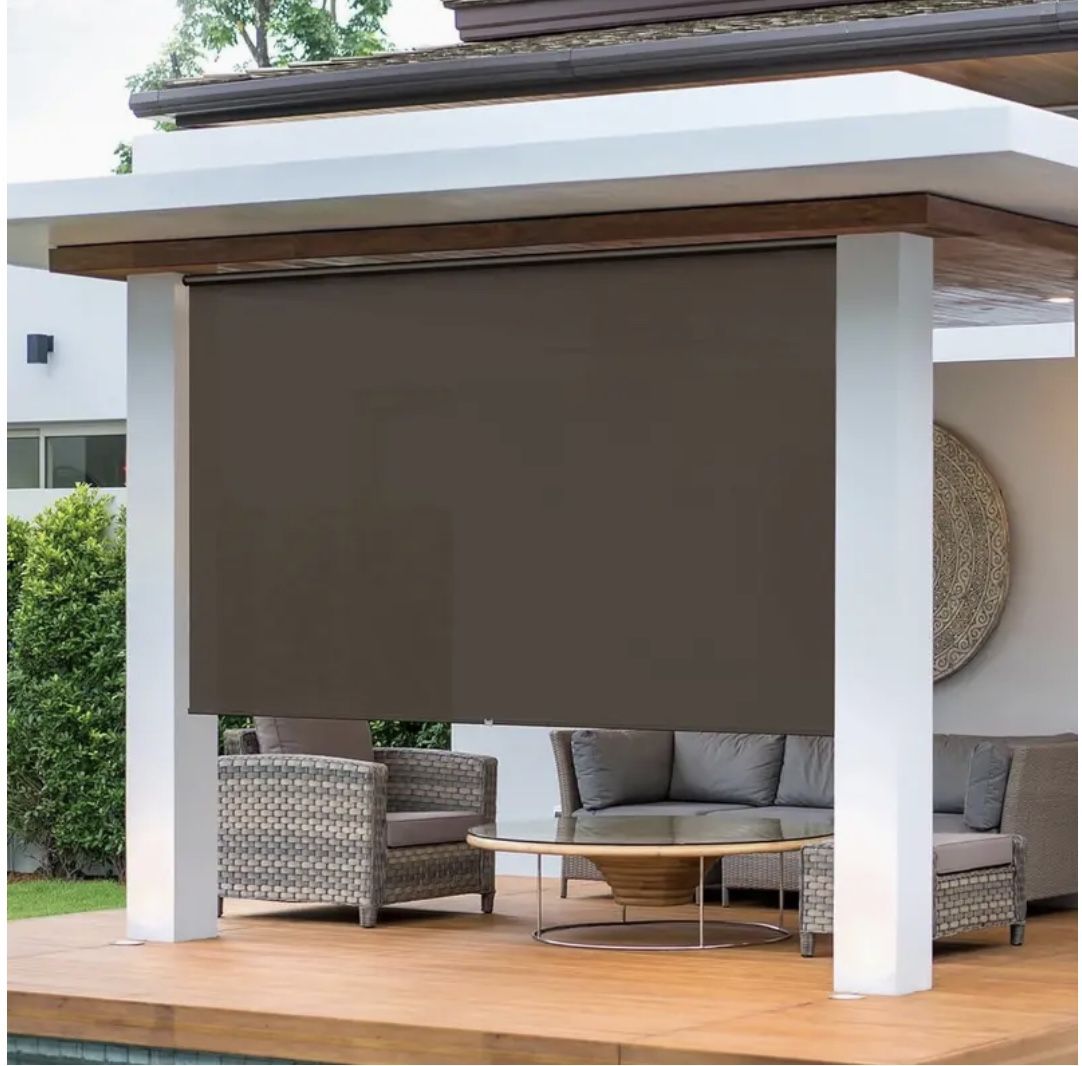πBrand New!Outdoor Roller Shade, Patio Roll Up Shade Blindsπ