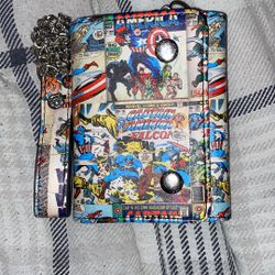 Captain America Wallet W/chain