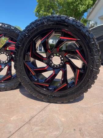 24 inch Fuel Rims and Nitto Tires