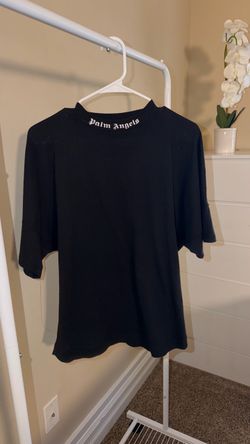 Palm Angels Black Logo Collar T-Shirt size Small