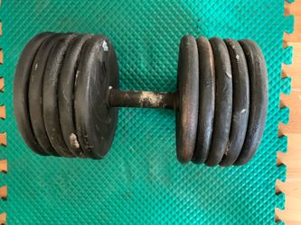 Adjustable dumbbell handles and weights 100lbs+ 1$perlb