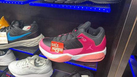 Air Jordan Low-Top Sneakers Pink and Black last pair size 7Y