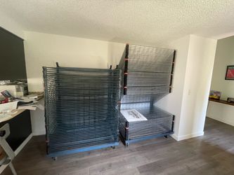 Free drying racks / screen printing posters