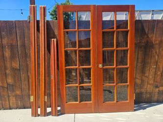Double French Wood Doors