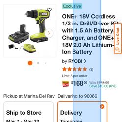 Ryobi Drill Combo