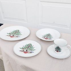 Vintage Christmas Dinnerware - 2 Boxes Available $20 Each