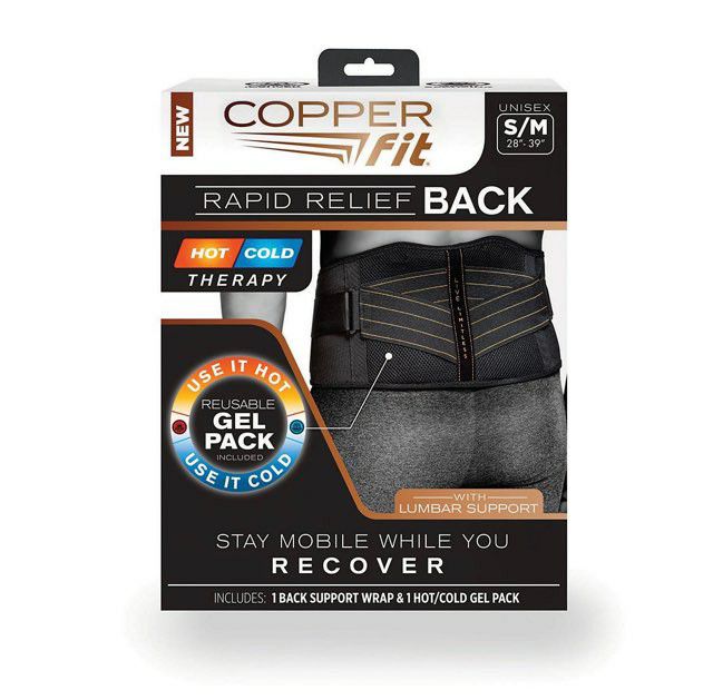 New copper fit large / extra large rapid back relief hot and cold