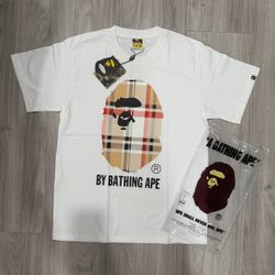 White “Big Burb Logo” Ape T-Shirt