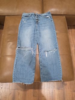 WHETHERLY Ripped Baggy Jeans