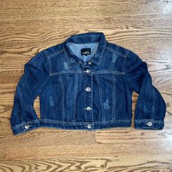 Rue 21 Girls Size Medium Cropped Jean Jacket
