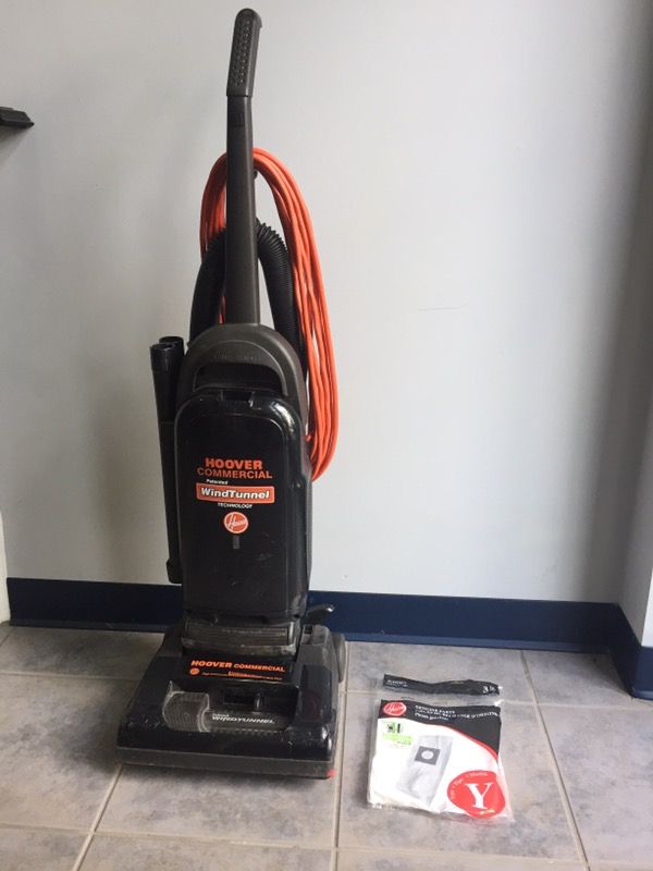 Hoover Commercial Windtunnel Bagged Upright Vacuum Cleaner Hoover Commercial Windtunnel Bagged Upright Vacuum Cleaner