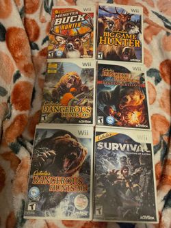 Cabelas game lot nintendo wii