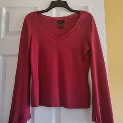 WOMEN'S TOP WITH LACE DETAILING BY EXPRESS SIZE M -LIKE NEW 