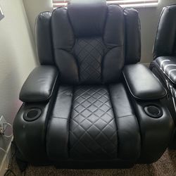Black Leather Recliner