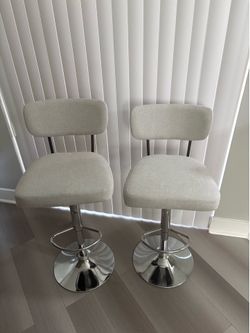 Light grey bar stools