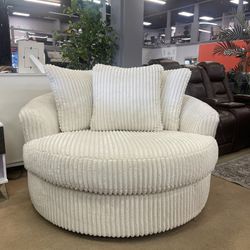 Oversized Swivel Accent Chair