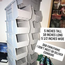 Plastic Stackable Storage Bin and Hanging Containers 