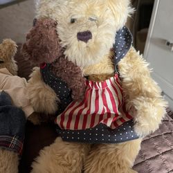12” Teddy Bear With Baby Bear