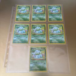 Pokémon TCG Bulbasaur 44/102 1999 Base Set/Set 2 Unlimited English Regular Lot 7