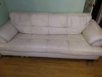 Leather sofa $75 obo